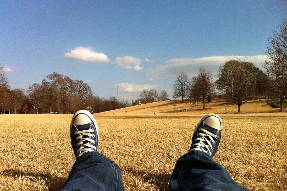 Split screen showing online tutoring on laptop and offline classroom learning
